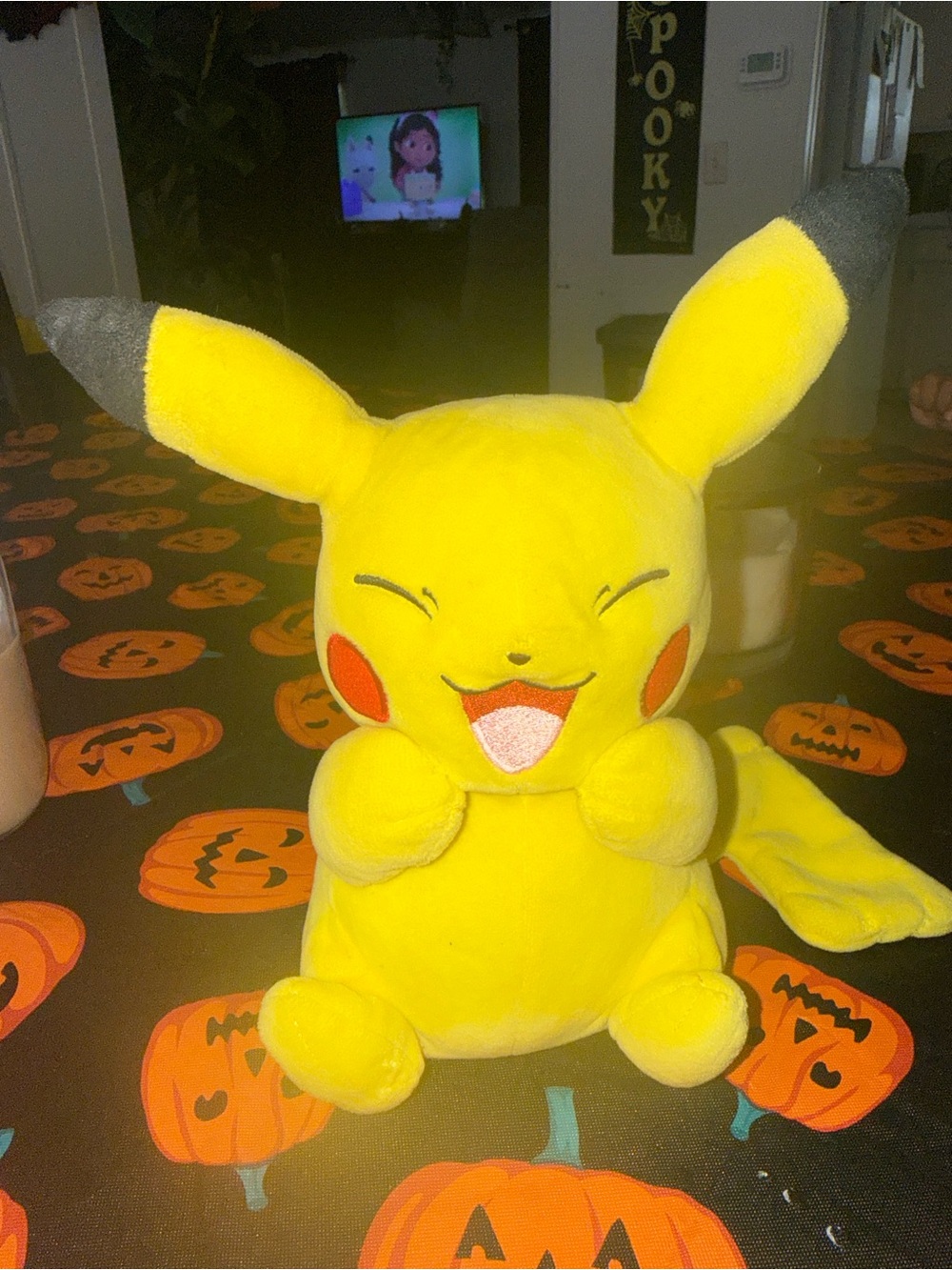 Smiling Yellow Plush Character Stuffed Animal - Kids Soft Toy